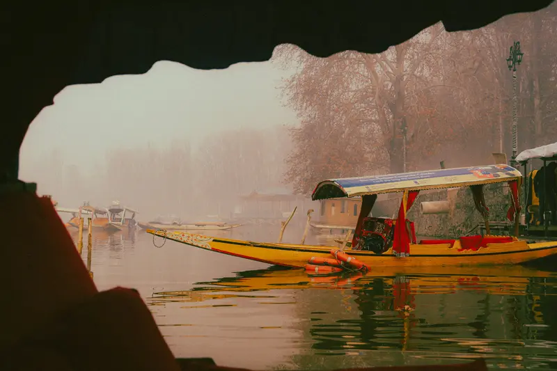 Shikara on Dal Lake
