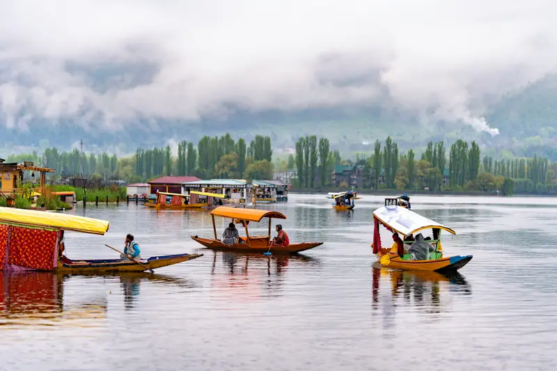 Shikara boat on Dal Lake